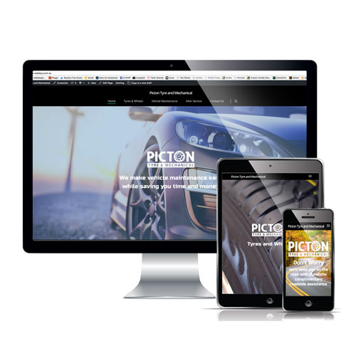 website examples for picton tyres