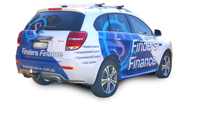finders finance car signage